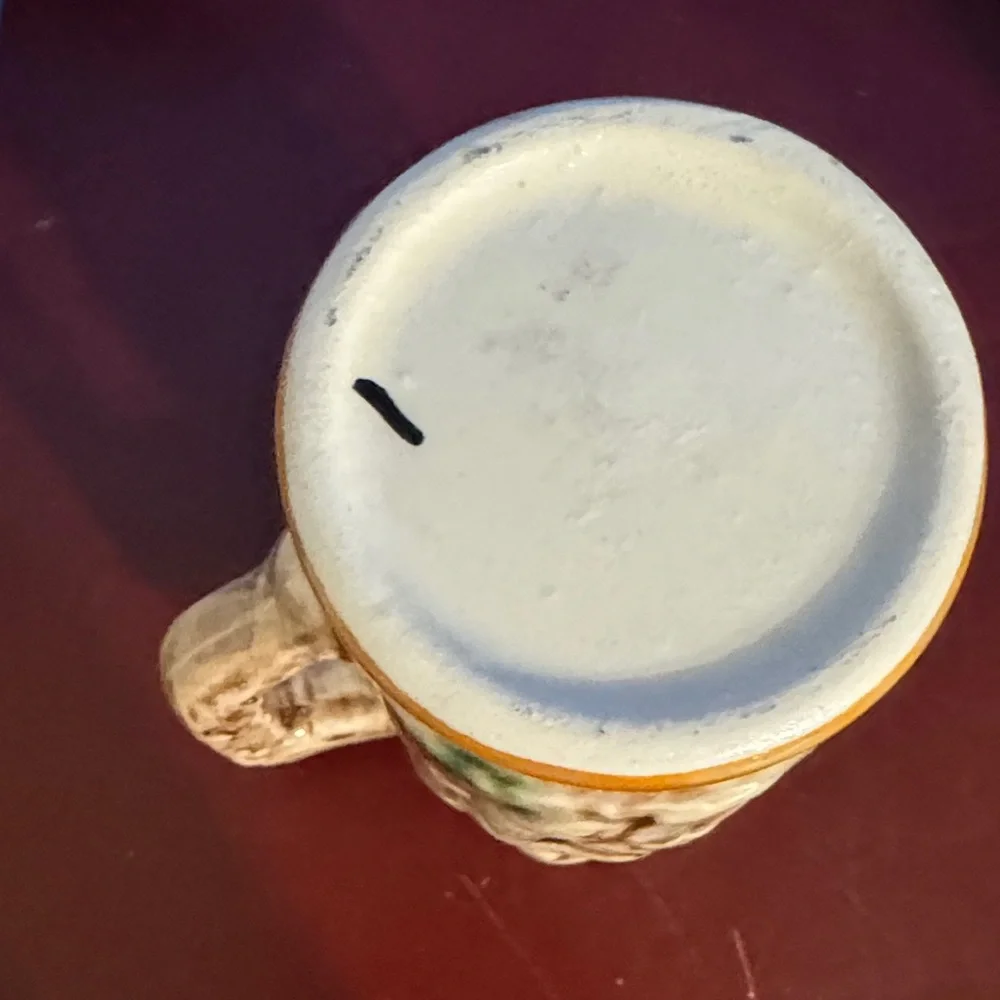 Vintage Swiss Souvenir Ceramic Mug. Small beer stein from Switzerland.
